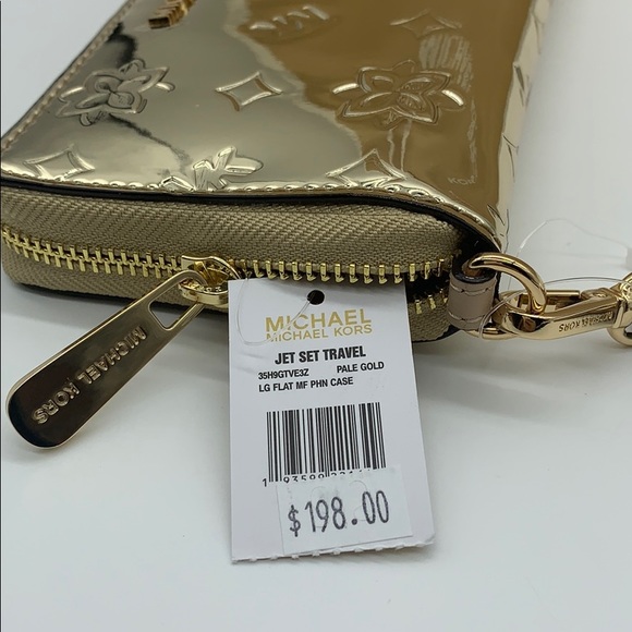 MICHAEL KORS JET SET TRAVEL LG FLAT MF PHN CASE - Picture 11 of 16